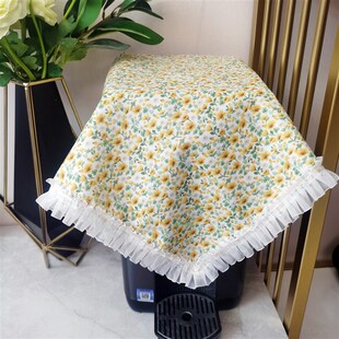 咖啡机盖布饮水机防尘罩厨房小家电遮灰罩蕾丝奶油风碗盘柜锅具盖