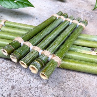 手工现做竹排流水摆件板小竹子鱼缸置物架迎宾牌装饰天然竹垫