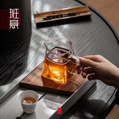 班意 公道杯 公杯 分茶器 分茶匀杯 茶海 纯手工高硼硅耐热玻璃