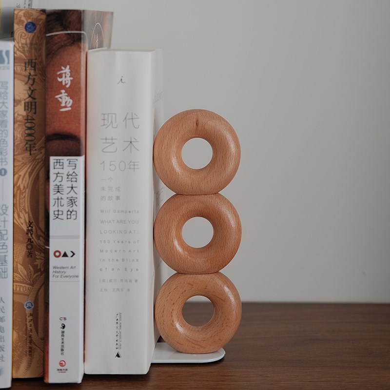 实木书立桌面创意立式书夹书靠书挡板学生用收纳榉木办公室文件架图片