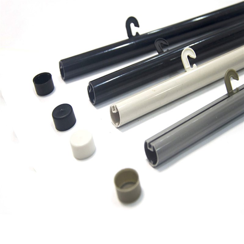 厚款塑料挂轴杆影楼挂画轴黑白色海报杆展会吊旗杆商场悬挂圆轴杆