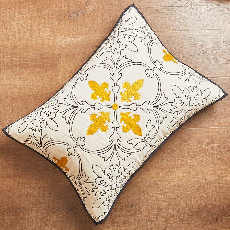 田园欧式全棉床盖单件三件套高档纯棉绗缝被床罩床单夹棉床品铺盖