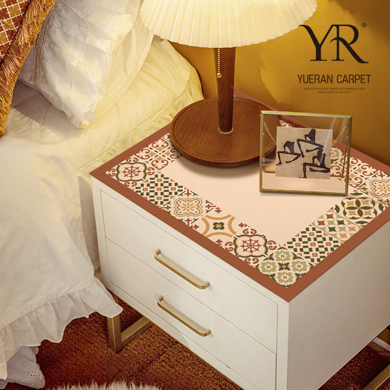 复古轻奢防水防油卧室床头柜保护垫可擦免洗桌布防尘盖布盖巾桌垫,居家布艺,桌布,淘宝优惠券,粉丝福利购,淘宝优惠卷