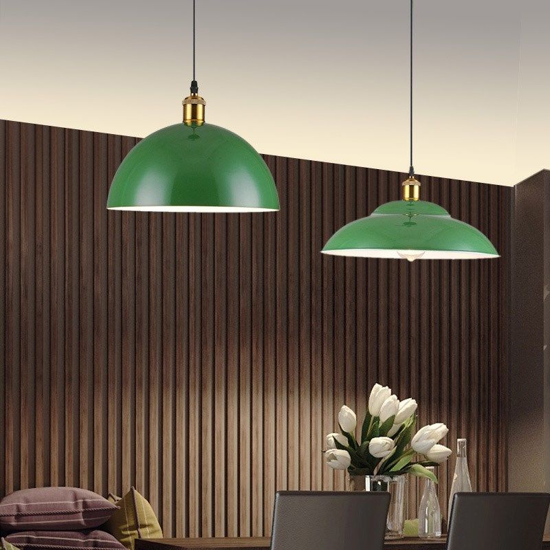 loft复古工业风吊灯饭店烧烤火锅店商用餐馆单头怀旧绿色灯罩吊灯,家装灯饰光源,餐厅吊灯,淘宝优惠券,粉丝福利购,淘宝优惠卷