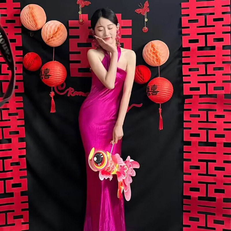 新娘晨拍闺蜜拍照道具长条喜字中式婚礼结婚迎亲道具金鱼灯笼纸龙,节庆用品/礼品,婚房装扮用品,淘宝优惠券,粉丝福利购,淘宝优惠卷