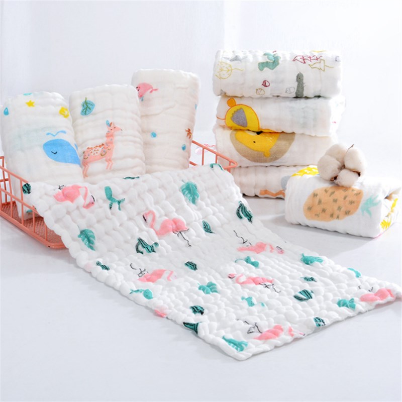 纯棉纱布毛巾婴儿洗脸巾宝宝口水巾新生儿洗澡儿童小方巾浴巾手帕