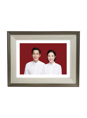 海马体结婚登记照相框创意喜字水晶摆台证件洗照片相片周年纪念