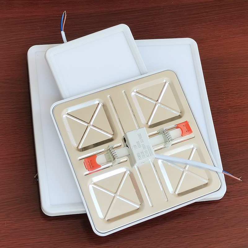 长方形孔20老式带暗装卡扣餐厅卧室led吸顶灯14圆形开孔16照明灯