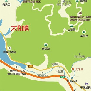 2024新款广州市白云区地图贴图办公室挂图高清防水装饰画