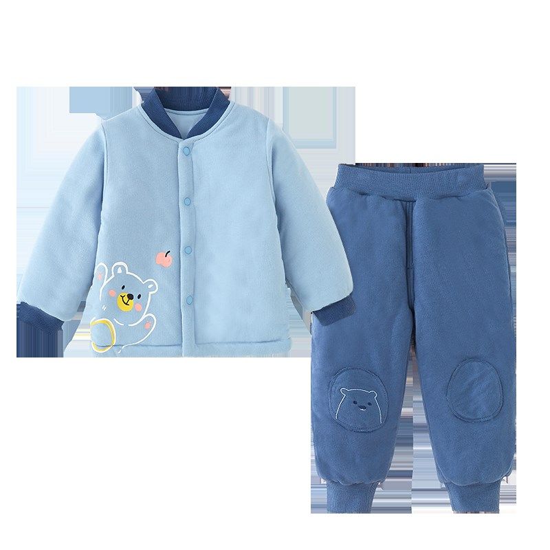 宝宝夹棉保暖内衣套装婴儿秋冬三层薄棉加厚棉衣棉裤男女童冬装,童装/婴儿装/亲子装,内衣套装,淘宝优惠券,粉丝福利购,淘宝优惠卷