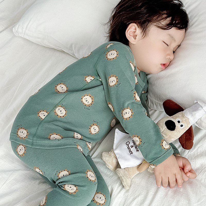秋冬婴儿秋衣宝宝纯棉秋裤儿童保暖内衣男童家居服女孩厚睡衣套装