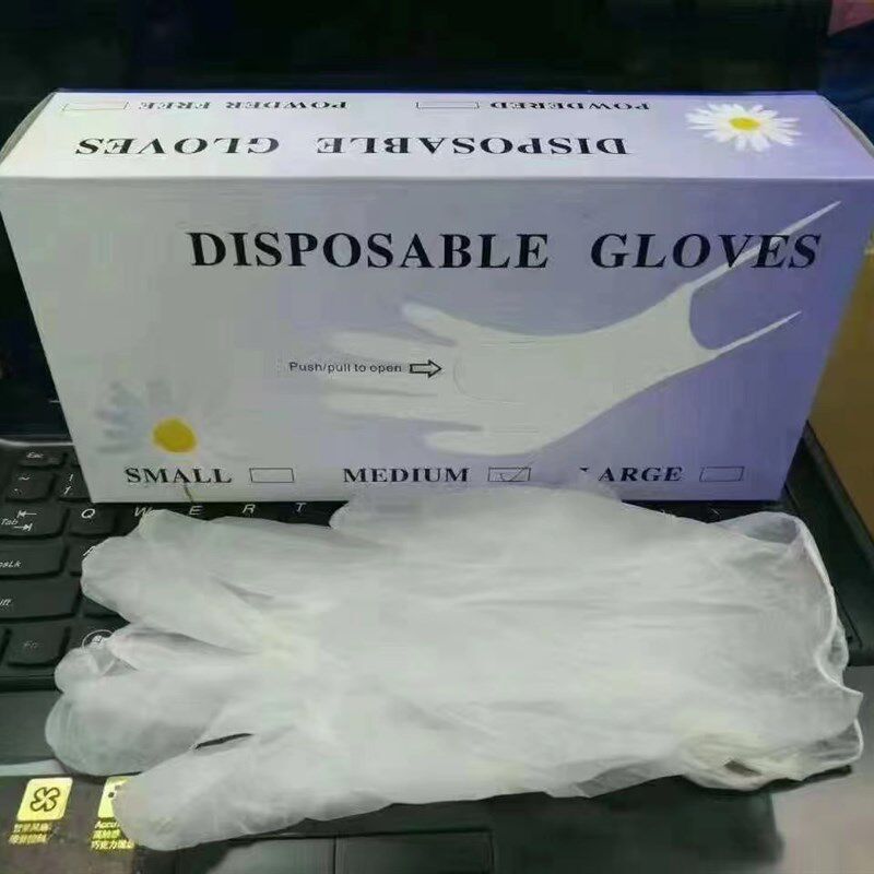 一次性手套 家务透明手套 PVC手套 家用常规防护美容手套 100只装