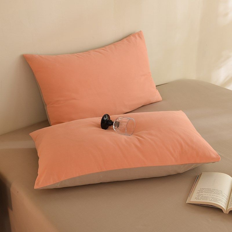 加厚A类全棉磨毛枕套纯棉48x74一对装单人学生宿舍单枕头套枕头罩,床上用品,枕套,淘宝优惠券,粉丝福利购,淘宝优惠卷