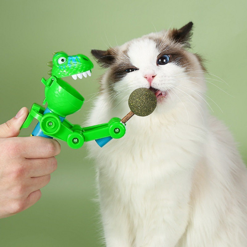 宠物猫薄荷玩具恐龙棒棒糖玩具