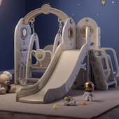 滑滑梯儿童室内家用2至10岁宝宝滑梯秋千二合一家庭多功能