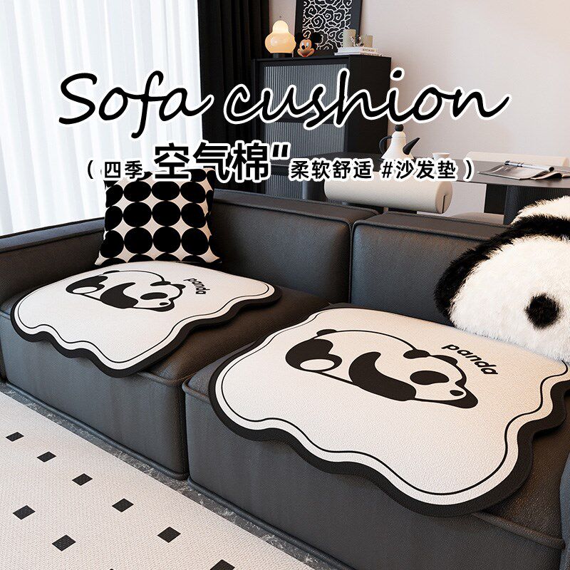 分片式异形单人位沙发垫一片式皮沙发坐垫新款卡通不规则沙发盖布