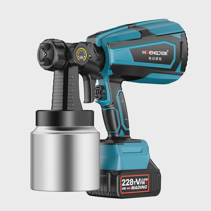 电动喷漆枪大功率家用小型涂料乳胶漆喷涂机彩钢瓦翻新油漆枪