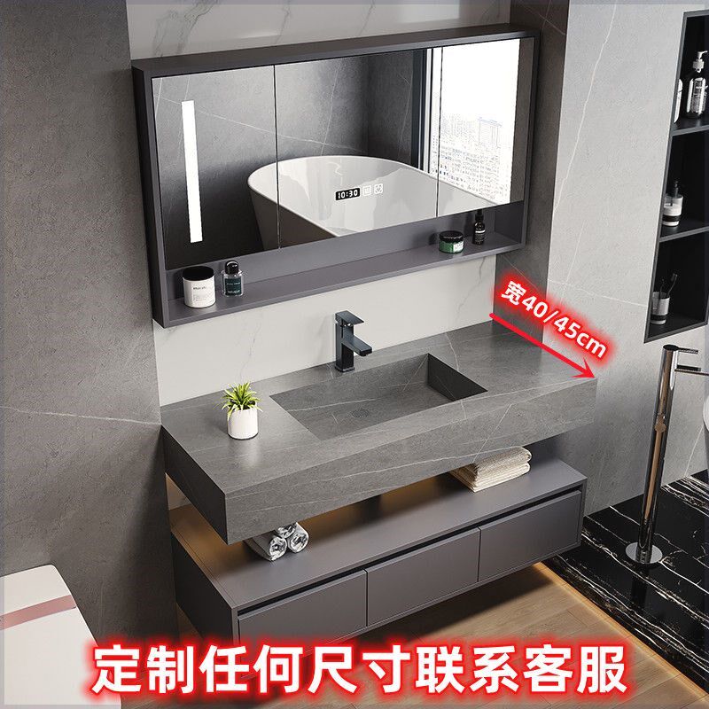 浴室柜40cm宽窄款45cm小户型洗手盆柜45cm洗脸盆柜组合面盆柜
