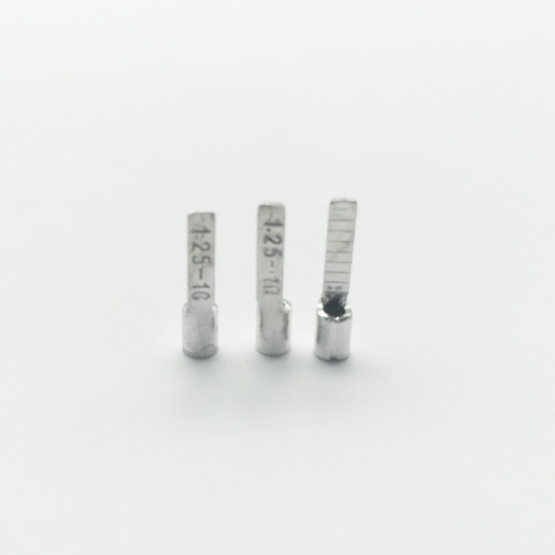 DBN1.-10 裸端头 冷压接线端子 片型鼻子 针形接头 紫铜 1000装