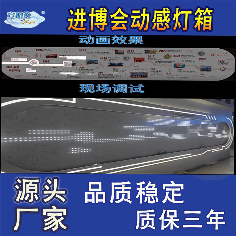 编程动感灯箱进博会展示会发布会地铁商场等源头厂家制作