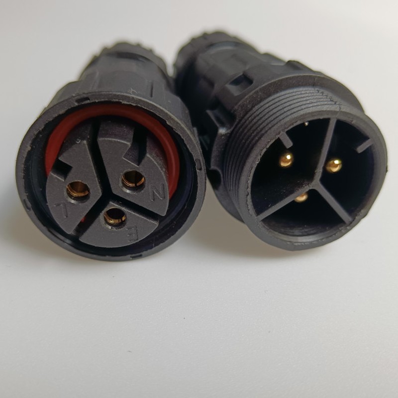 电缆航空插头M/2芯3芯芯公母对接电线工业接头连接器平方线