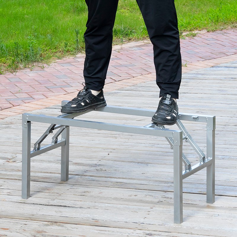 桌架子可折叠桌子腿 茶几支架 桌腿 支架 折叠饭桌腿铁桌架餐台脚