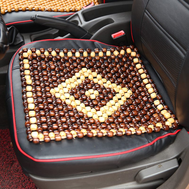 汽车用品木珠汽车坐垫单片夏季冰垫透气凉席办公室透气通风垫