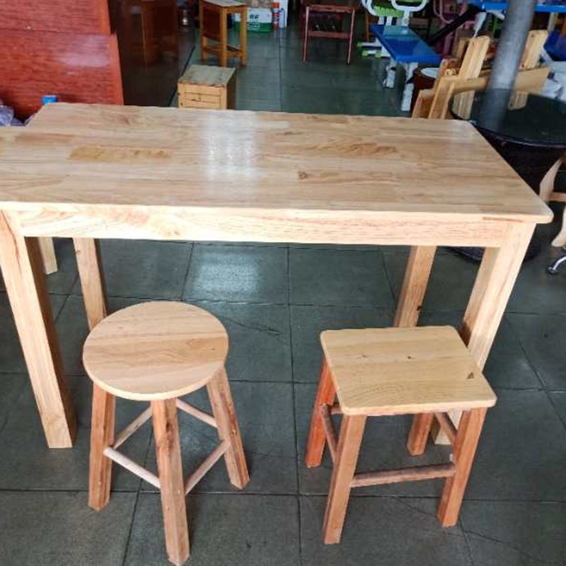 实木餐桌橡木餐台小型家用餐桌椅长方形木桌子餐厅桌子纯实木桌子