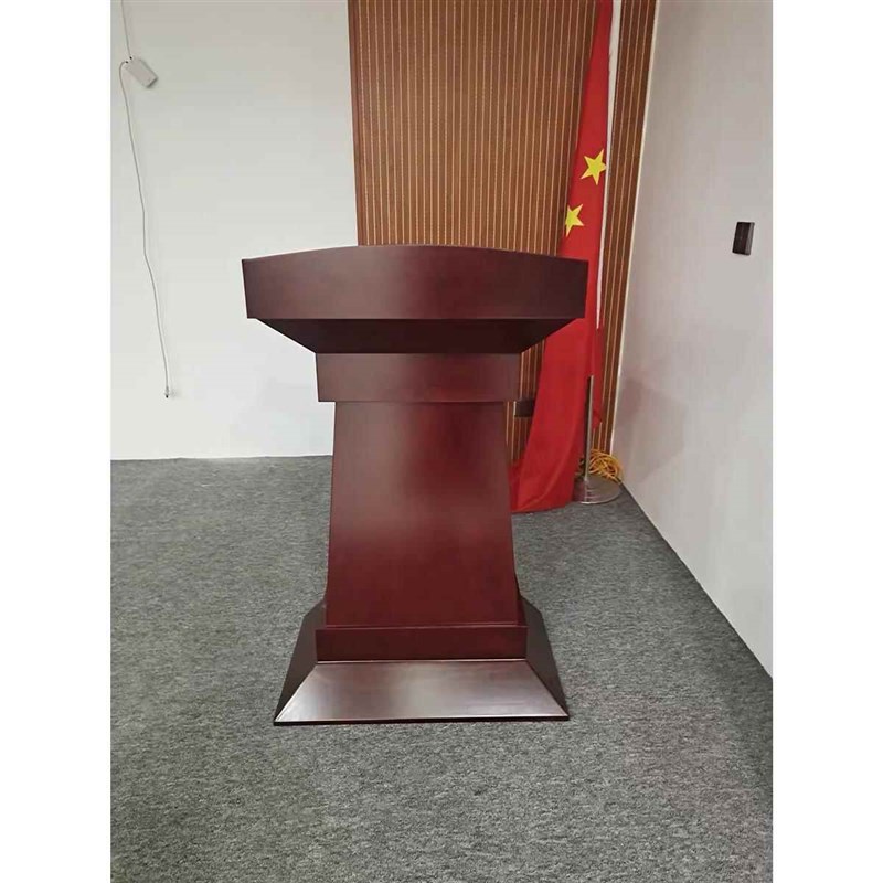 讲台桌演讲台实木发言席教室讲桌简约现代迎宾台接待台会议主席台