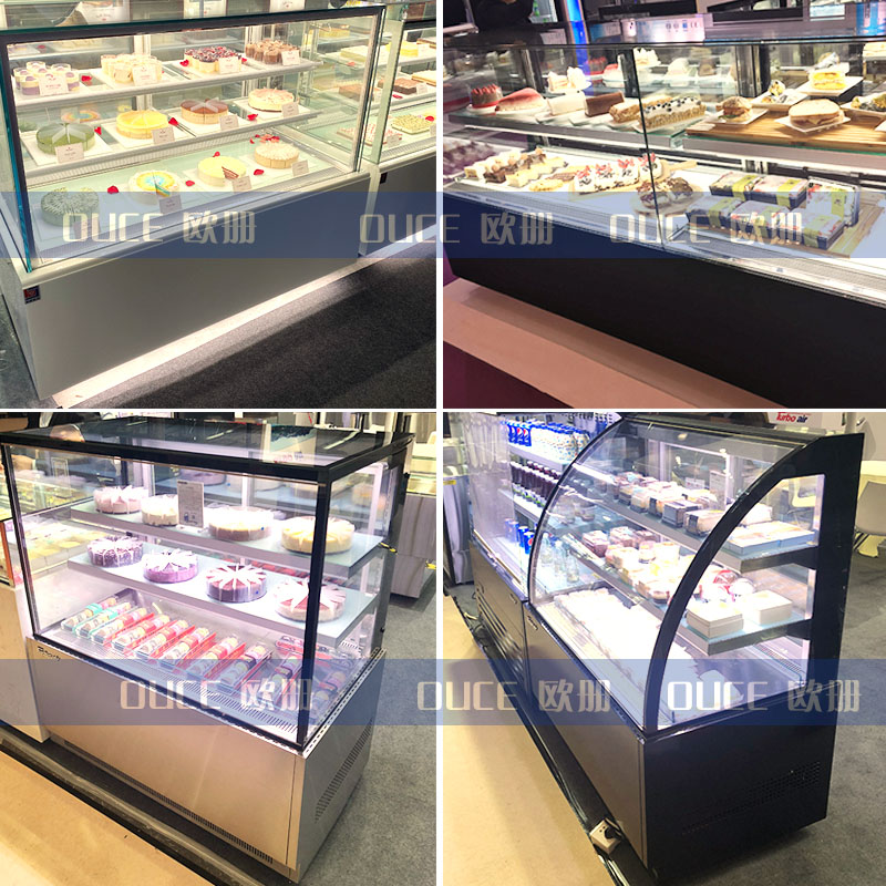 欧册蛋糕展示柜台式商用甜品展示柜奶茶店水果凉菜卤肉风冷保鲜柜