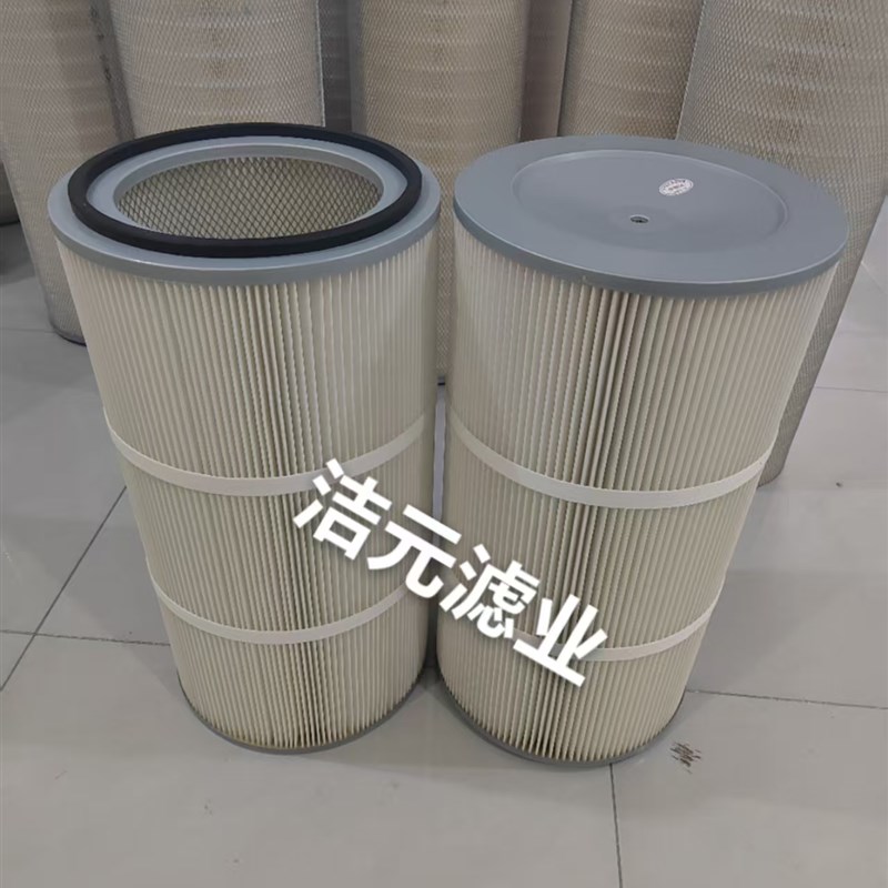 工业除尘滤芯静电喷涂塑粉/喷砂机抛丸机覆膜滤芯/阻燃滤筒