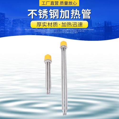 六角头不锈钢加热管DN50丝扣法兰工程水箱锅炉加热棒电锅炉电热管
