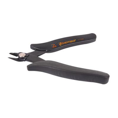 钢盾工具 双重防静电手柄安全挡片斜嘴钳斜口钳5寸S170003