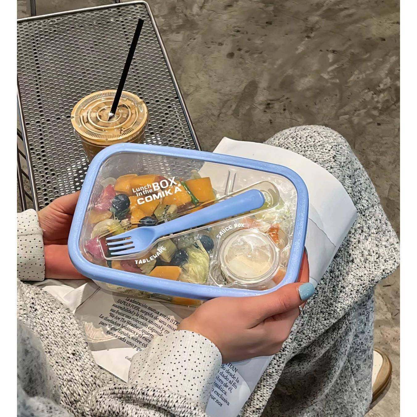 饭盒上班族水果沙拉保鲜盒分格轻食可微波加热外出便携野餐盒学生,3C数码配件,其它配件,淘宝优惠券,粉丝福利购,淘宝优惠卷