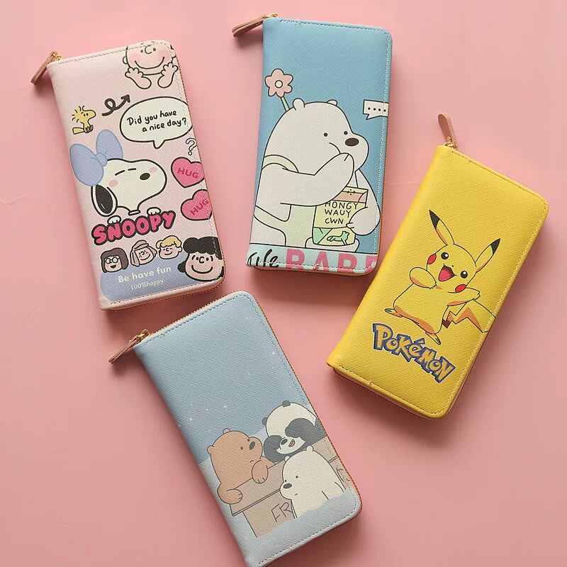 2023新款卡包男生小学生卡通可爱女生男孩专用钱包长款拉链钱夹潮