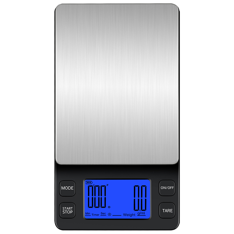 迷你意式手冲咖啡电子秤自动计时精准家用咖啡称器具小型称豆便携