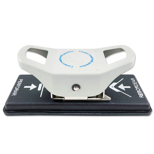 PVC证件卡R6.4圆角+3.5x15mm扁孔打孔钳两用打孔器方孔圆角打孔机