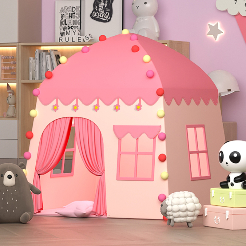 儿童帐篷玩具游戏屋女孩室内玩秘密基地宝宝小型房子公主城堡家庭