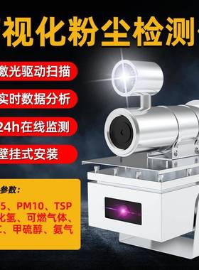 工业可视化粉尘检测仪PM2.5空气颗粒物在线监测tsp粉尘浓度检测仪