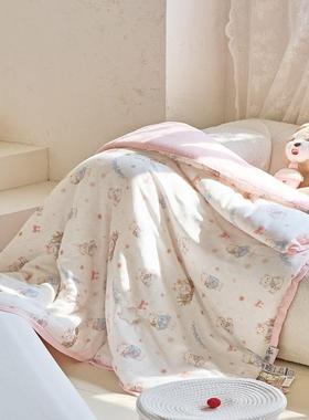 超萌卡莫代尔棉单人通可机洗春秋冬儿被幼园AM202510午睡学生宿舍