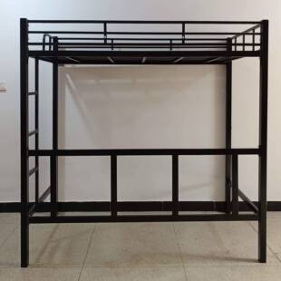 可公寓床可拆卸组装高床上层钢架上KTZ下桌床铁艺省架空间定上铺