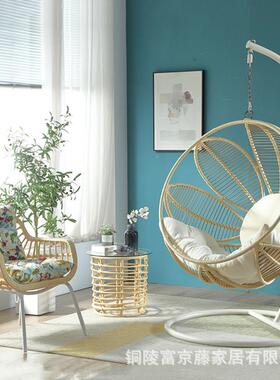 篮藤椅吊家用摇篮椅室内阳台吊椅庭院红鸟巢74762户外秋网庭院悬