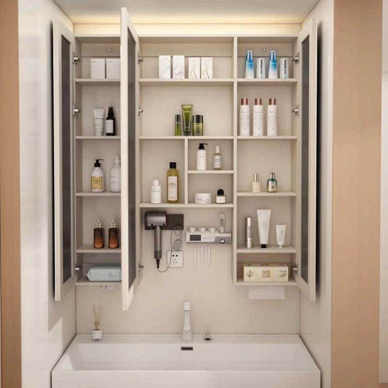 319浴室通顶镜储柜加高镜柜卫智生间挂墙镜箱物收纳能储物带抽纸,家装主材,浴室镜,淘宝优惠券,粉丝福利购,淘宝优惠卷