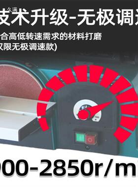 砂带机砂纸机砂光光机盘砂带机台打磨机MM491G砂轮机多功式能砂木