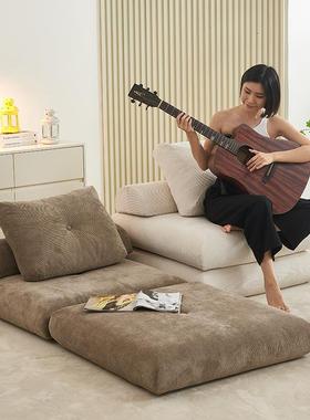 懒人沙发16313厅可躺可睡客单人小沙垫发床阳飘窗休闲卧室地式台