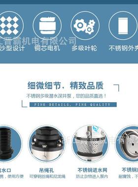 150Q水J大泵不锈钢深井泵高灌扬程井用深水泵头农WES用溉抽水泵潜