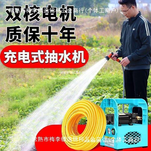 12V充电便携农用灌溉抽水泵