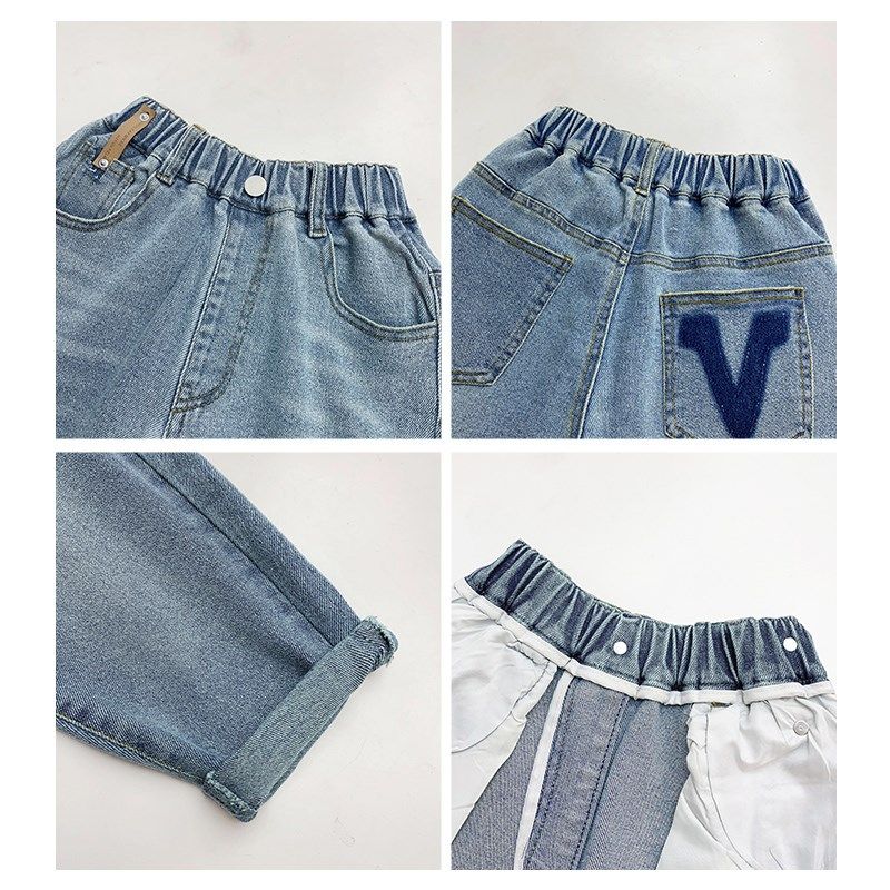 男童牛仔裤春秋2024新款童装儿童裤子秋季长裤男孩中大童宽松童裤,童装/婴儿装/亲子装,儿童牛仔裤,淘宝优惠券,粉丝福利购,淘宝优惠卷