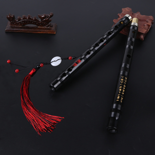 笛子竹笛专业演奏笛两节笛子黑色古风成人学生表演笛子陈情笛03