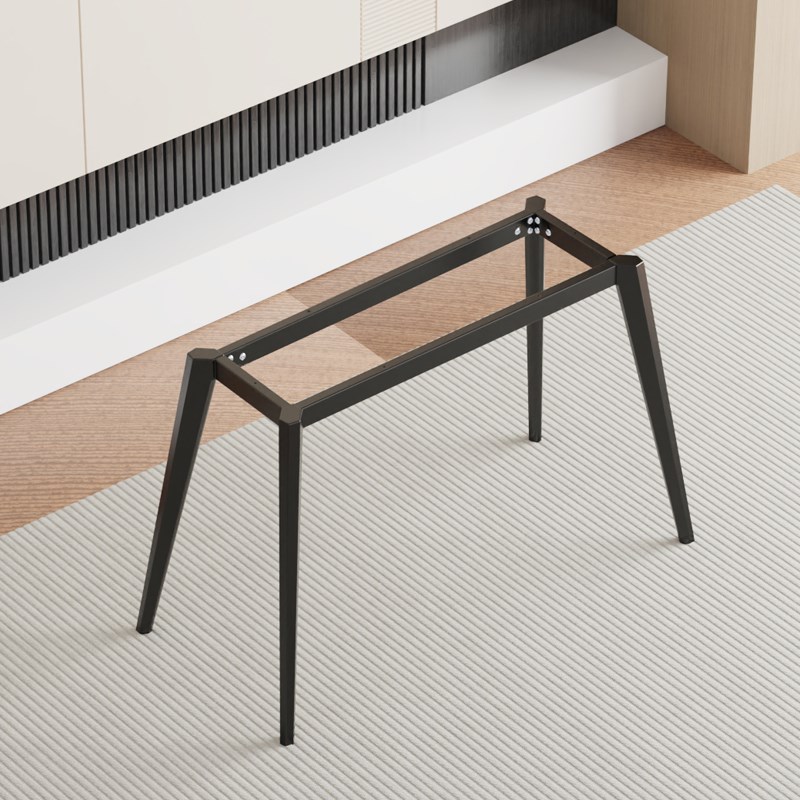 金属桌脚铁艺桌腿支架岩板桌架底座餐桌腿铁架架子书桌桌子腿定制